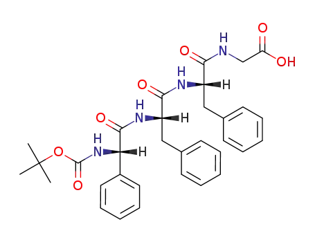Glycine,
N-[N-[N-[N-[(1,1-dimethylethoxy)carbonyl]-L-2-phenylglycyl]-L-phenylalan
yl]-L-phenylalanyl]-