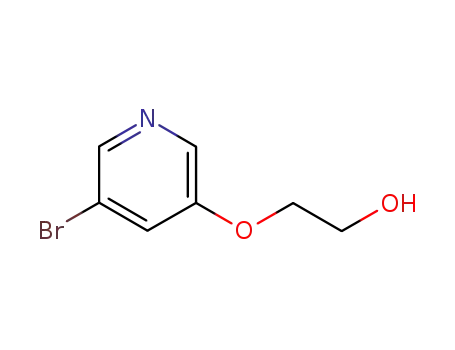 Molecular Structure of 284040-71-7 (5-BROMO-3-(2-HYDROXYETHOXY)-PYRIDINE)