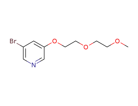 Molecular Structure of 1364125-18-7 (3-bromo-5-(2-(2-methoxyethoxy)ethoxy)pyridine)