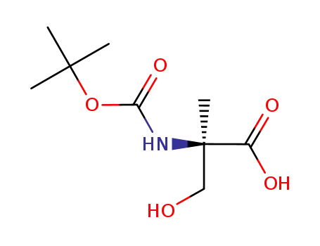 Molecular Structure of 84311-18-2 (N-BOC-ALPHA-METHYL-D-SERINE)