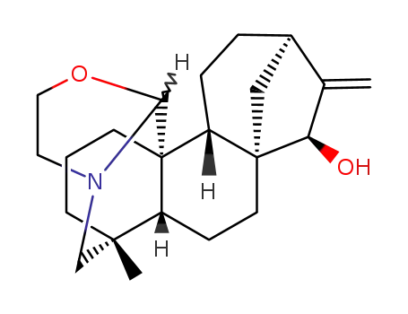 Molecular Structure of 76-53-9 ((15S)-20,21-(Epoxyethano)-15-hydroxy-4-methyl-16-methyleneveatchane)