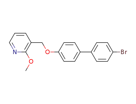 Molecular Structure of 1020104-70-4 (3-(4'-bromo-biphenyl-4-yloxymethyl)-2-methoxy-pyridine)