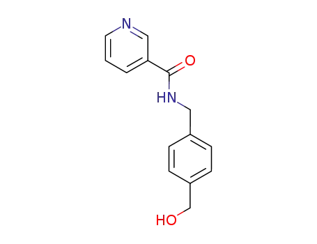 Molecular Structure of 617691-20-0 (3-Pyridinecarboxamide, N-[[4-(hydroxymethyl)phenyl]methyl]-)