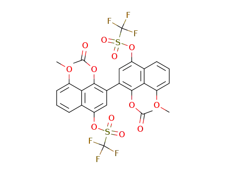 Acetic acid 1'-acetoxy-8,8'-dimethoxy-4,4'-bis-trifluoromethanesulfonyloxy-[2,2']binaphthalenyl-1-yl ester
