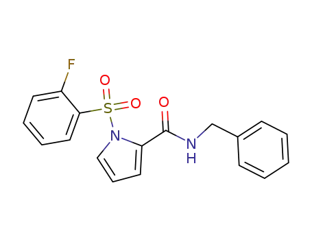 N-benzyl-1-[(2-fluorophenyl)sulfonyl]-1H-pyrrole-2-carboxamide