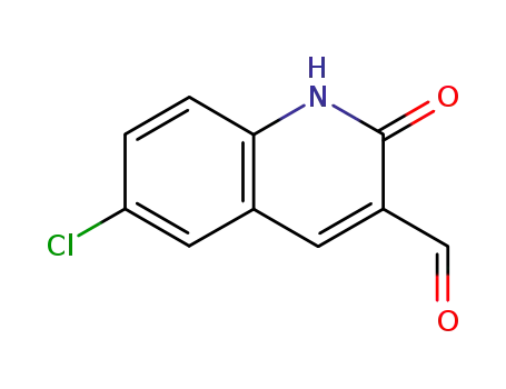 Molecular Structure of 73568-44-2 (6-CHLORO-2-HYDROXYQUINOLINE-3-CARBALDEHYDE)