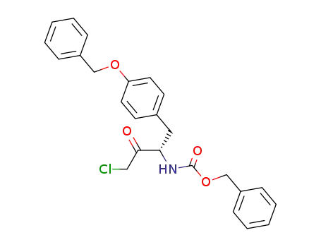 Molecular Structure of 56979-29-4 ([(S)-1-(4-Benzyloxy-benzyl)-3-chloro-2-oxo-propyl]-carbamic acid benzyl ester)
