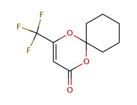 Molecular Structure of 144765-05-9 (6-trifluoromethyl-4-oxo-4H-1,3-dioxine-2-spirocyclohexane)