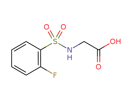 {[(2-Fluorophenyl)sulfonyl]amino}acetic acid
