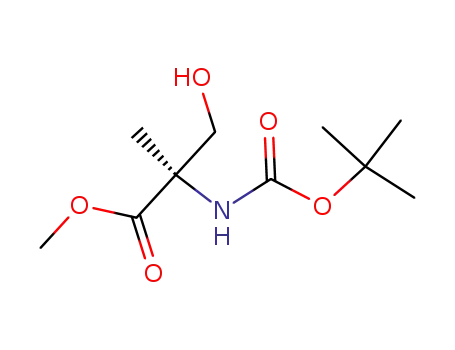 (R)-2-N-(tert-butoxycarbonyl)amino-2-methyl-3-hydroxypropanoic acid methyl ester