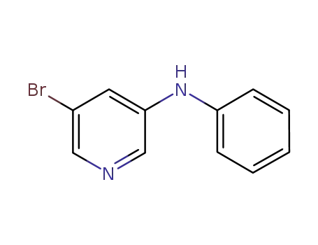 Molecular Structure of 767342-20-1 (3-Pyridinamine, 5-bromo-N-phenyl-)
