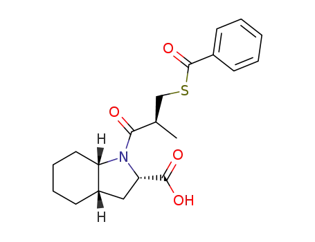 (2S,3aS,7aS)-1-((S)-3-Benzoylsulfanyl-2-methyl-propionyl)-octahydro-indole-2-carboxylic acid