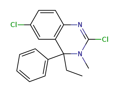 (+/-)-2,6-Dichloro-4-phenyl-4-ethyl-3-methyl-3,4-dihydroquinazoline