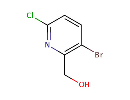 Molecular Structure of 1227601-71-9 ((3-bromo-6-chloropyridin-2-yl)methanol)