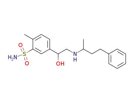 5-[1-Hydroxy-2-(1-methyl-3-phenyl-propylamino)-ethyl]-2-methyl-benzenesulfonamide