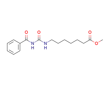 Heptanoic acid, 7-[[(benzoylamino)carbonyl]amino]-, methyl ester