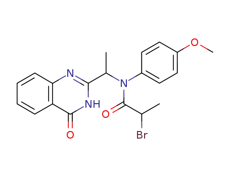 2-Bromo-N-(4-methoxy-phenyl)-N-[1-(4-oxo-3,4-dihydro-quinazolin-2-yl)-ethyl]-propionamide