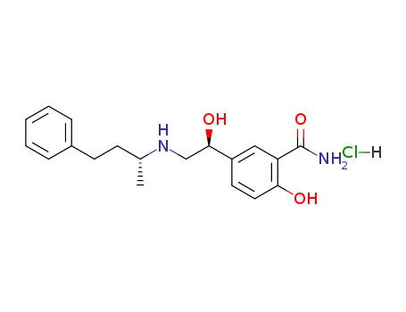 <S-(R<sup>*</sup>)>-2-hydroxy-5-<1-hydroxy-2-<(1-methyl-3-phenylpropyl)amino>ethyl>benzamide hydrochloride