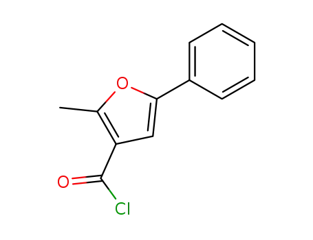 Molecular Structure of 175276-57-0 (2-METHYL-5-PHENYLFURAN-3-CARBONYL CHLORIDE)