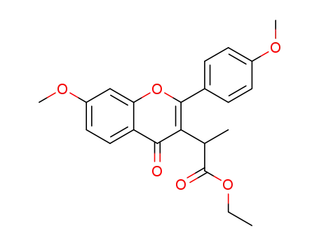 ethyl 2-(7-methoxy-2-(4-methoxyphenyl)-4-oxo-4H-chromen-3-yl)propanoate
