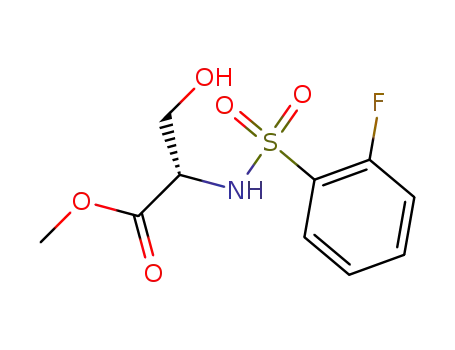 N-(2-fluorobenzenesulfonyl)-L-serine methyl ester