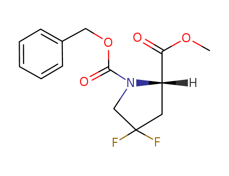 (S)-1-benzyl 2-methyl 4,4-difluorocyclopentane-1,2-dicarboxylate