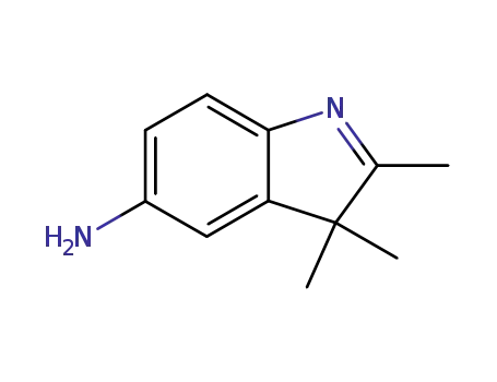 Molecular Structure of 773-63-7 (5-AMINO-2,3,3-TRIMETHYL-3H-INDOLE)