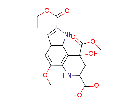 9-hydroxy-5-methoxyl-6,7,8,9-tetrahydro-1H-pyrrolo[2,3-f]quinoline-2,7,9-tricarboxylic acid 2-ethyl ester-7,9-dimethyl ester