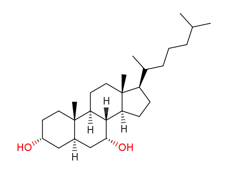Molecular Structure of 7554-76-9 (7alpha-Hydroxycholestanol)