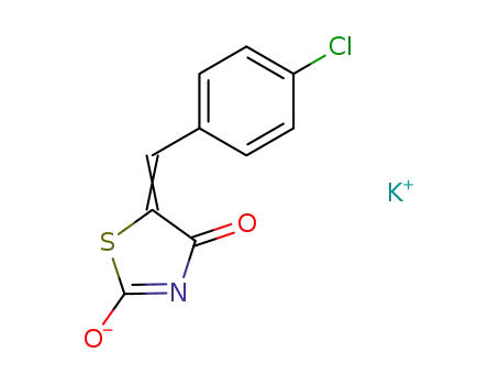 5-(4-Chlorophenylmethylene)-2,4-dioxothiazolidine potassium salt