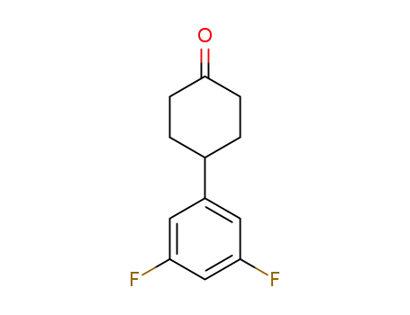 Molecular Structure of 156265-95-1 (4-(3,5-difluorophenyl)cyclohexanone)