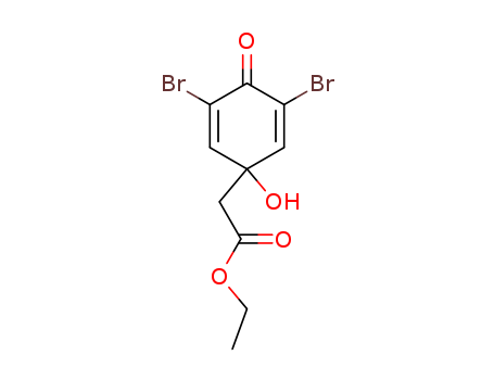 2,5-Cyclohexadiene-1-aceticacid, 3,5-dibromo-1-hydroxy-4-oxo-, ethyl ester cas  24744-57-8
