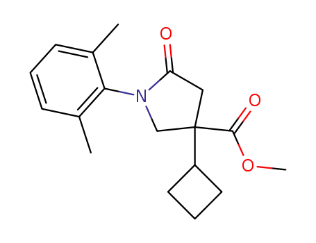 3-cyclobutyl-1-(2,6-dimethyl-phenyl)-5-oxo-pyrrolidine-3-carboxylic acid methyl ester