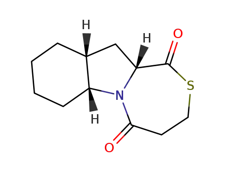 Molecular Structure of 108395-27-3 ((6aα,10aα,11aα)-decahydro-1H,5H-<1,4>thiazepino<4,3-a>indole-1,5-dione)