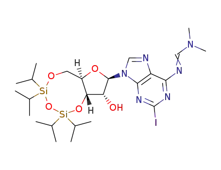 C<sub>25</sub>H<sub>43</sub>IN<sub>6</sub>O<sub>5</sub>Si<sub>2</sub>