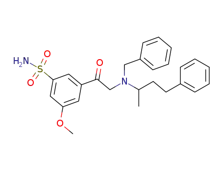 3-{2-[Benzyl-(1-methyl-3-phenyl-propyl)-amino]-acetyl}-5-methoxy-benzenesulfonamide