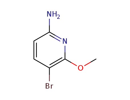 Molecular Structure of 1211533-83-3 (5-BROMO-6-METHOXYPYRIDIN-2-AMINE)