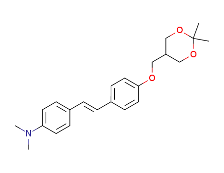 Molecular Structure of 902143-04-8 (4-N,N'-dimethylamino-4'-(2,2-dimethyl-[l,3]dioxane-5-ylmethoxy)stilbene)