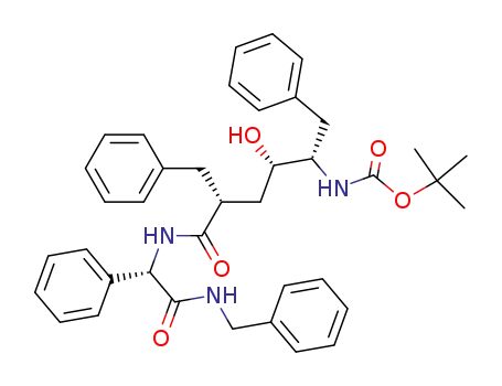 {(1S,2S,4R)-1-Benzyl-4-[((S)-benzylcarbamoyl-phenyl-methyl)-carbamoyl]-2-hydroxy-5-phenyl-pentyl}-carbamic acid tert-butyl ester