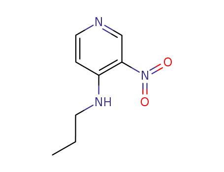 Molecular Structure of 438554-27-9 (3-Nitro-N-propylpyridin-4-amine)