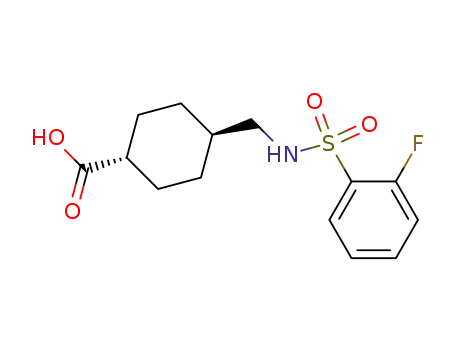trans-4-[(2-fluorobenzenesulfonamido)methyl]cyclohexanecarboxylic acid