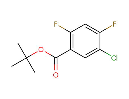 Molecular Structure of 1354961-13-9 (tert-butyl 5-chloro-2,4-difluorobenzoate)
