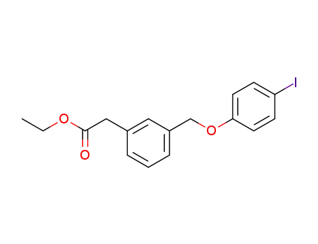 [3-(4-iodo-phenoxymethyl)-phenyl]-acetic acid ethyl ester