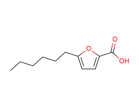 Molecular Structure of 81103-69-7 (2-Furancarboxylic acid, 5-hexyl-)