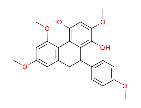 2,5,7-Trimethoxy-10-(4-methoxy-phenyl)-9,10-dihydro-phenanthrene-1,4-diol