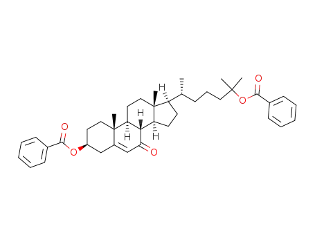 Molecular Structure of 306288-41-5 (3β,25-dihydroxycholest-5-en-7-one 3β,25-dibenzoate)