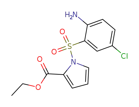 Molecular Structure of 180905-84-4 (ethyl 1-[(2-amino-5-chlorophenyl)sulfonyl]-1H-pyrrole-2-carboxylate)