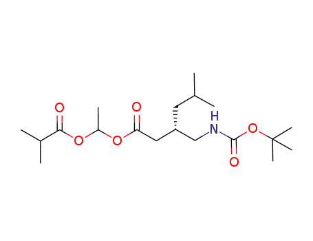 (S)-3-(tert-butoxycarbonylamino-methy)-5-methyl-hexanoic acid 1-isobutyryloxy-ethyl ester