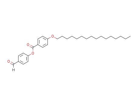 Molecular Structure of 56800-38-5 (Benzoic acid, 4-(hexadecyloxy)-, 4-formylphenyl ester)