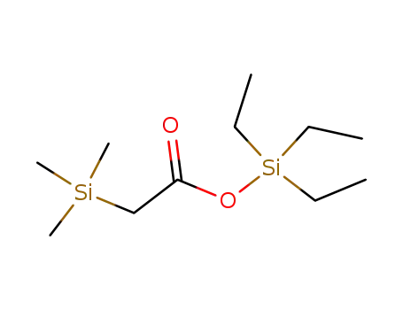 Molecular Structure of 4071-90-3 (Acetic acid, (trimethylsilyl)-, triethylsilyl ester)